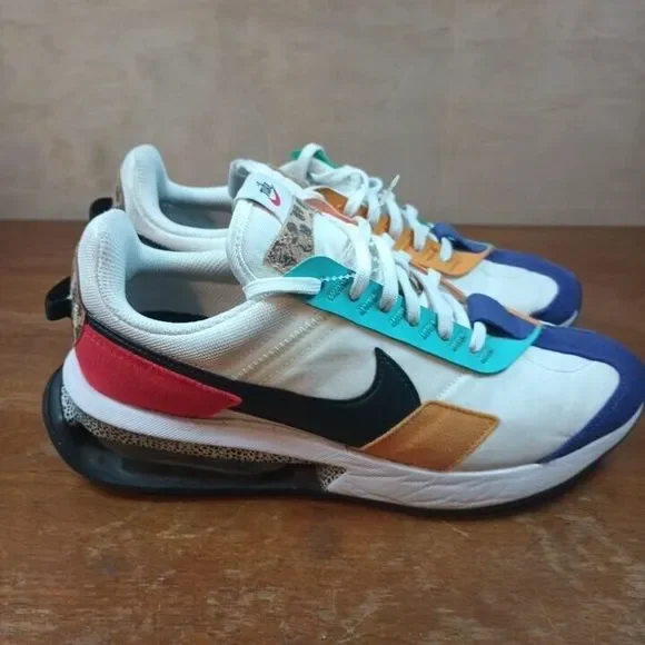 Nike Air Max Pre-Day SE Safari Women's 8.5 White Red Sneakers DH5111-100 - Picture 1 of 16